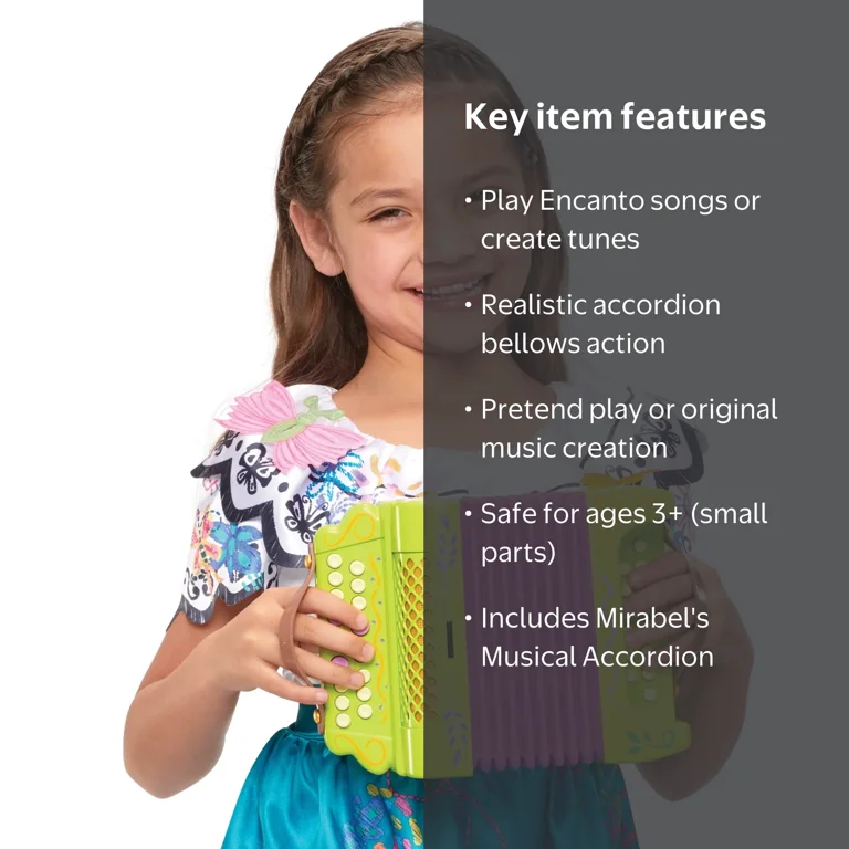 Encanto, Musical Accordion, Plays Music from Film, Mirabel's Toy