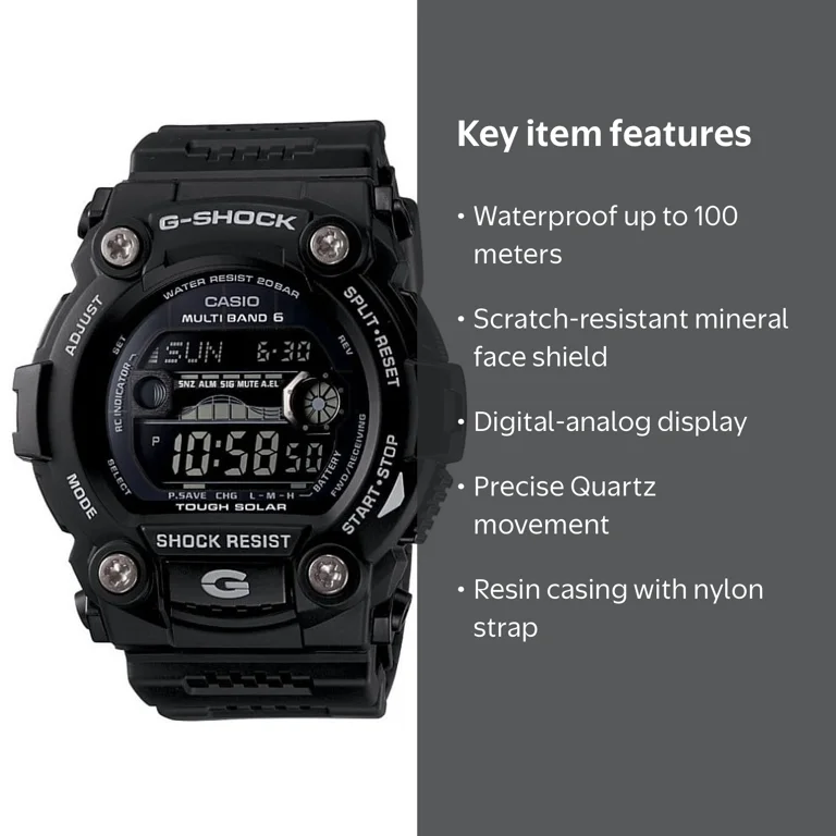 Casio G-Shock Tactical Men's Shoreman Digital Wrist Watch, GW
