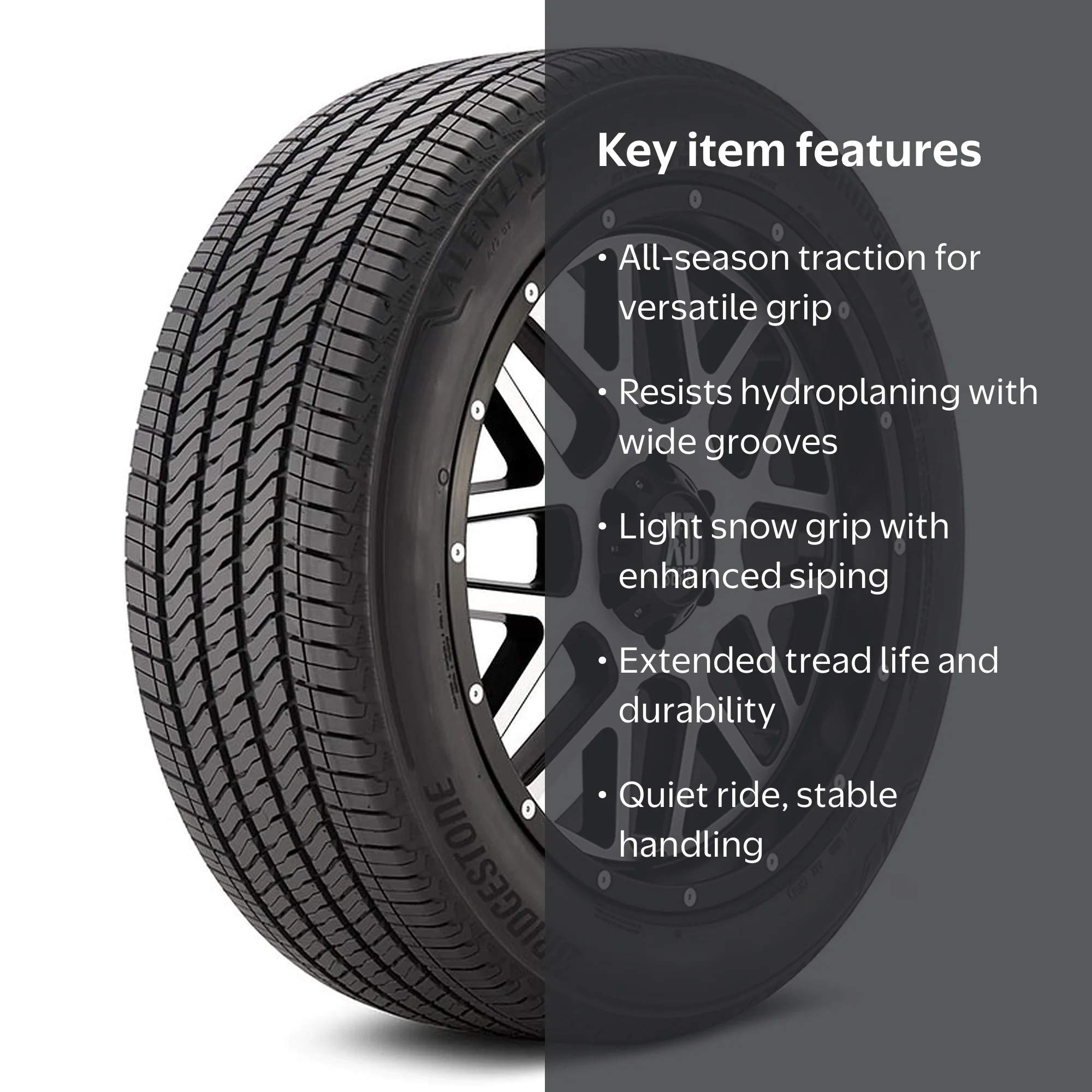 Bridgestone Alenza A S 02 225/65R17 102H Passenger Tire - Walmart.com