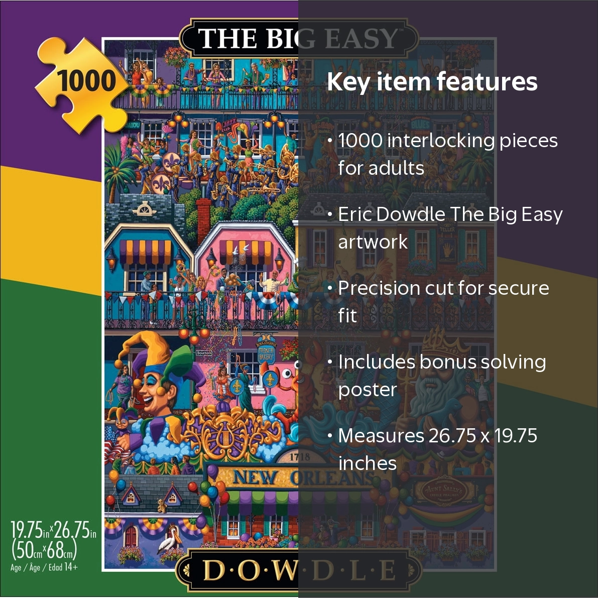 Buffalo Games 1000-Piece Eric Dowdle The Big Easy Adult