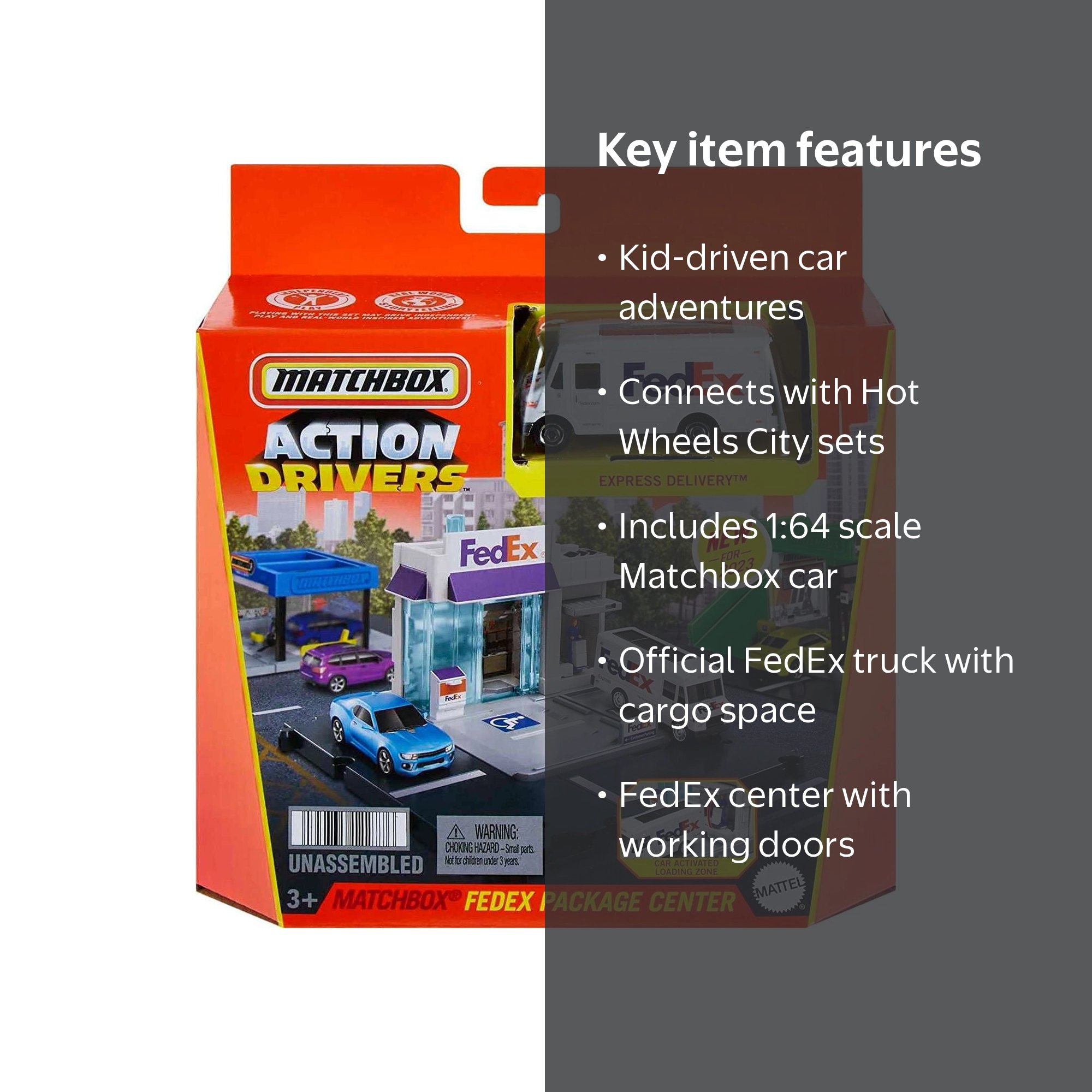 Matchbox Vehicle Playset FEDEX Package Center with Express
