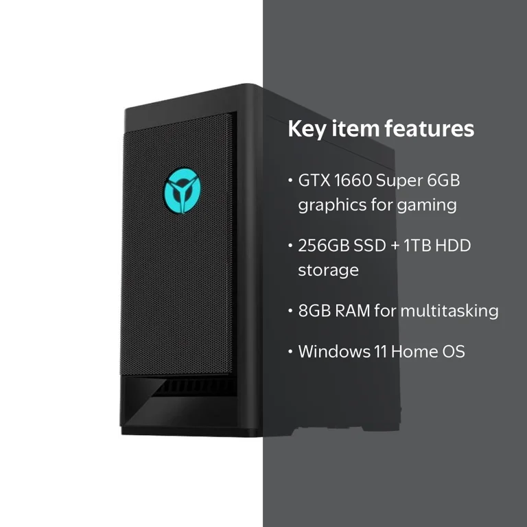 Lenovo Legion T5 Desktop Gaming Computer, Core i5, 8GB RAM, 256GB