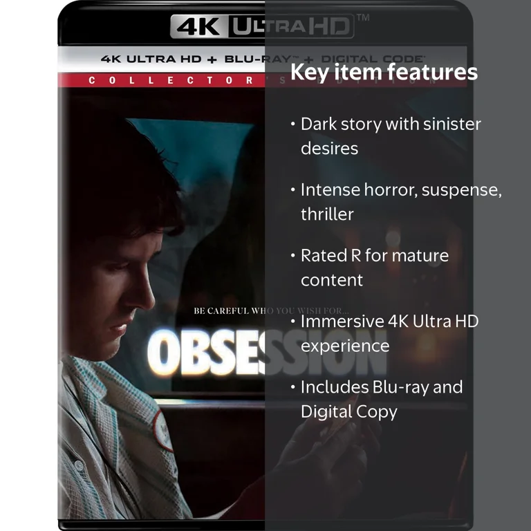 Obsession (4K Ultra HD + Blu-ray + Digital Copy), Horror