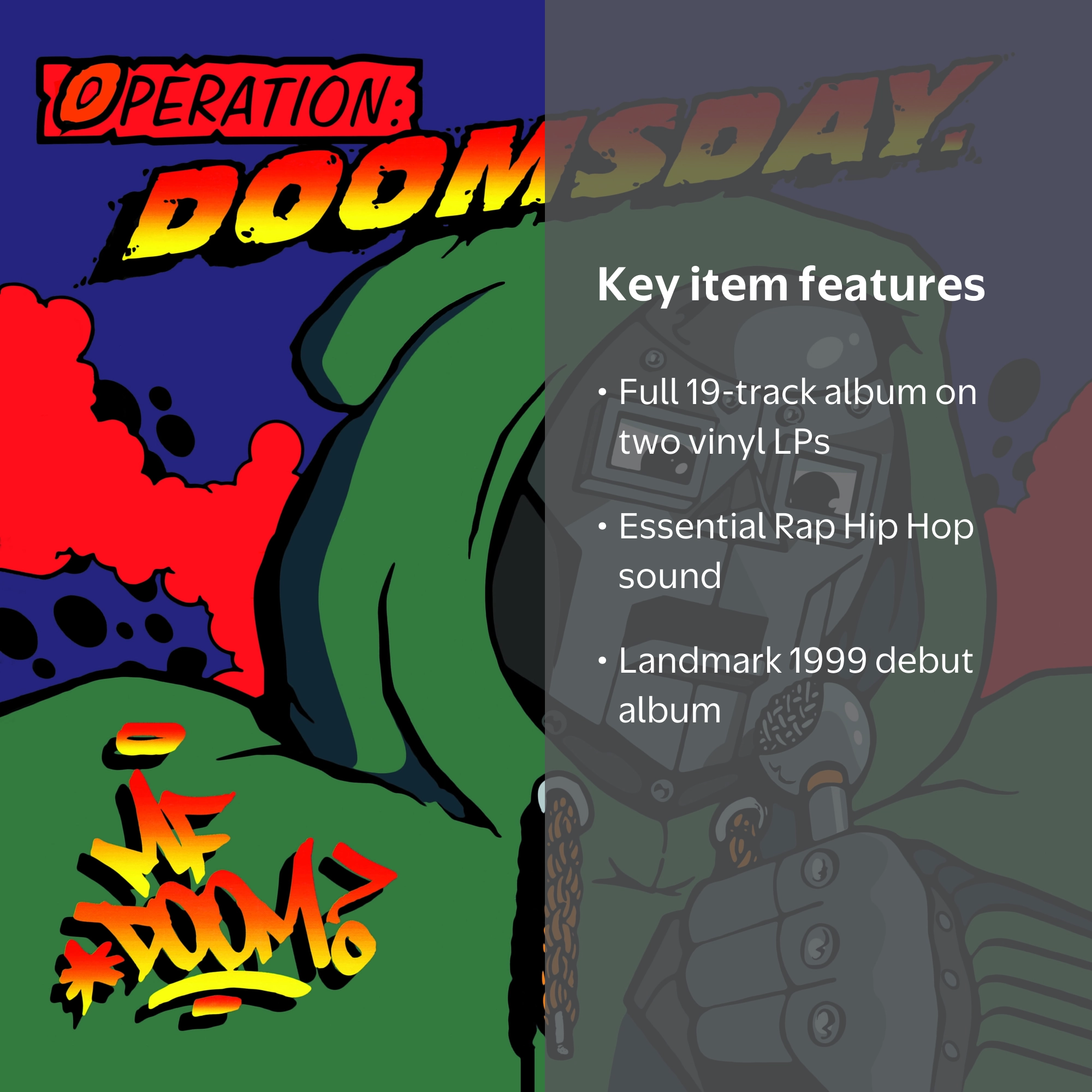 洋楽 MF DOOM Operation: Doomsday 2LP MF Doom Operation Doomsday 25th Anniversary RSD Black Friday 2LP