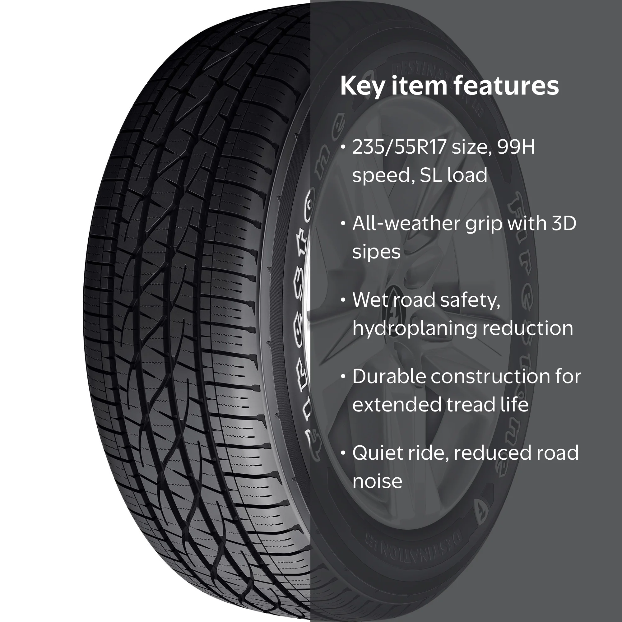Firestone Destination LE3 All Season 235/55R17 99H Passenger Tire