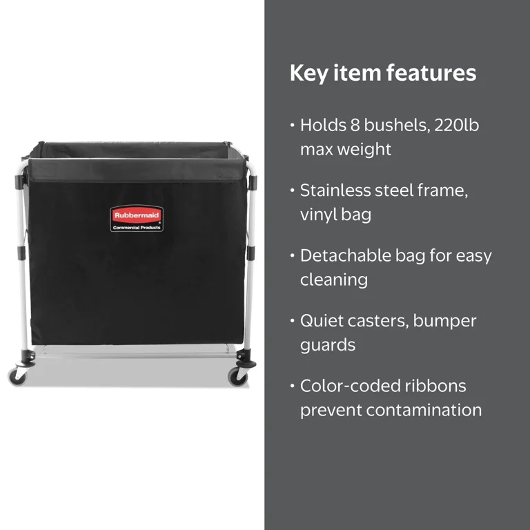 Rubbermaid Commercial Collapsible X-Cart Steel 8 Bu - Walmart.com