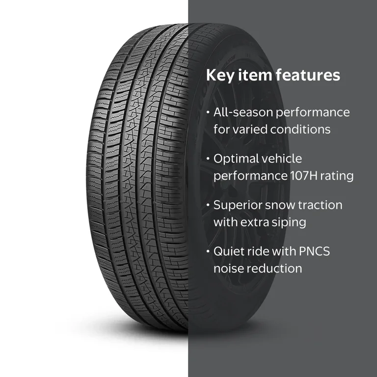 Pirelli, SUV Crossover Tire, 275/45R21 107H, All Season Wet Snow