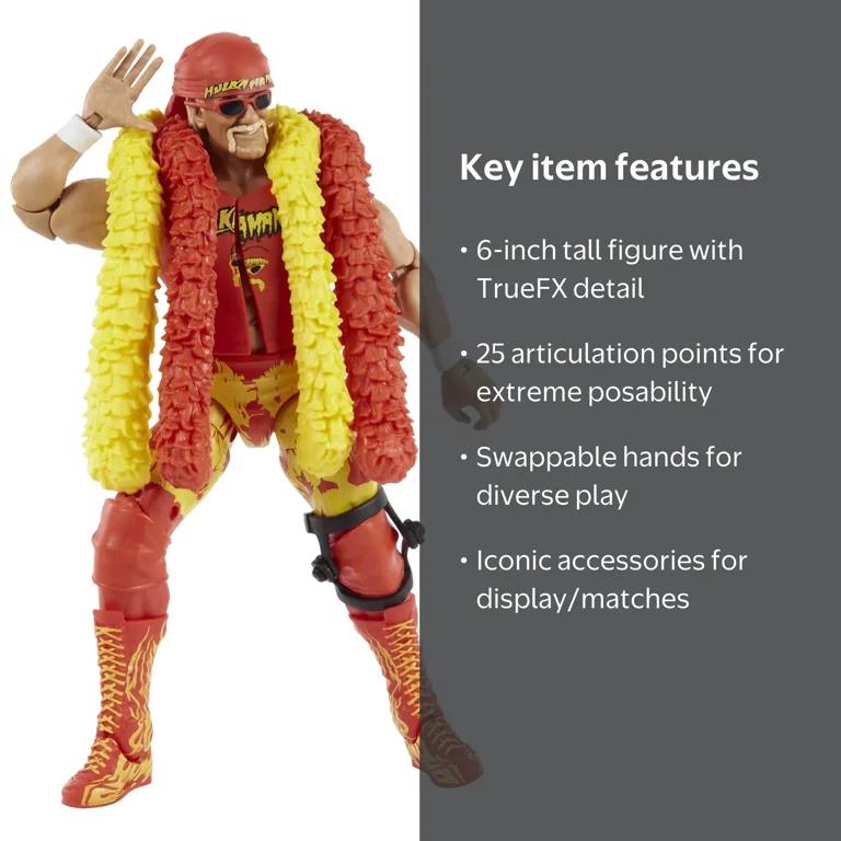 WWE Elite Collection Action Figure Hulk Hogan - Walmart.com