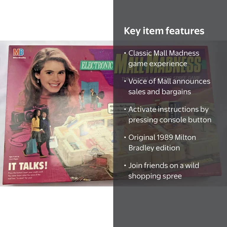 Mall Madness Game - 1989 - Milton Bradley - Great Condition