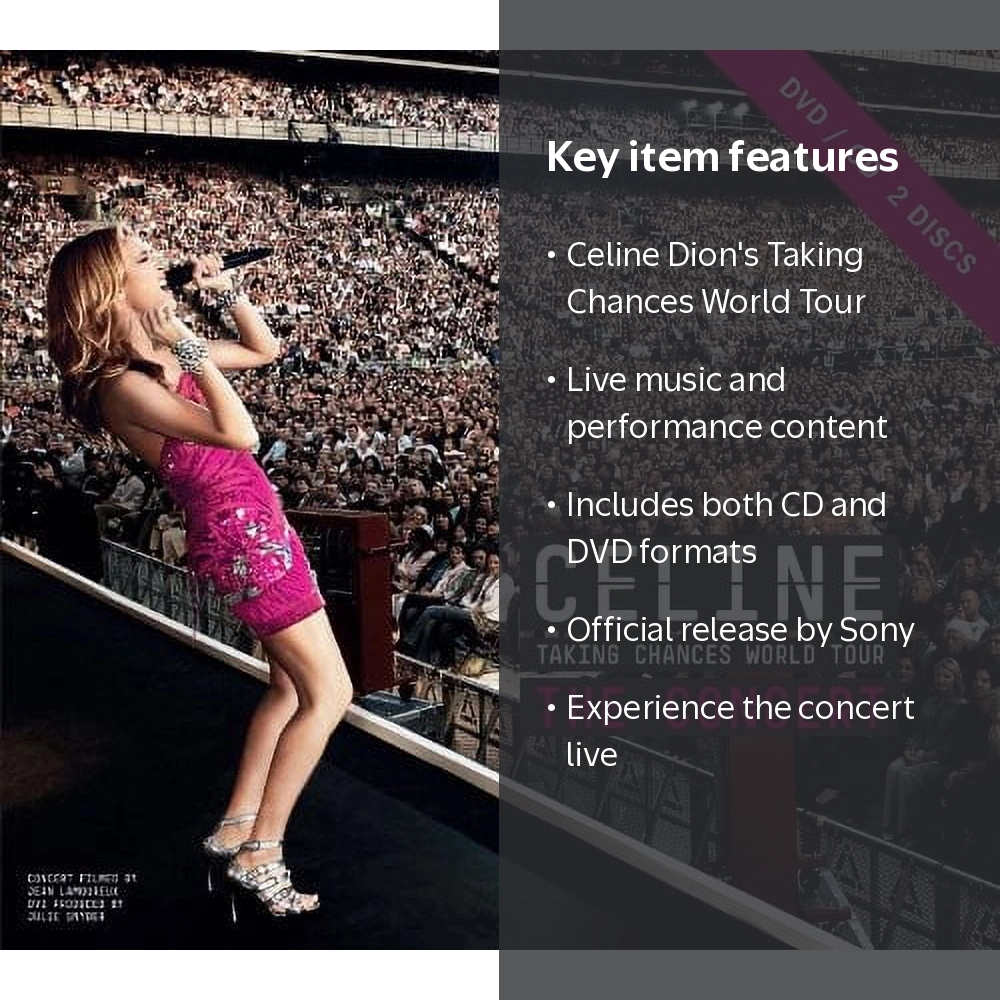Celine Dion - Taking Chances World Tour: The Concert CD & DVD