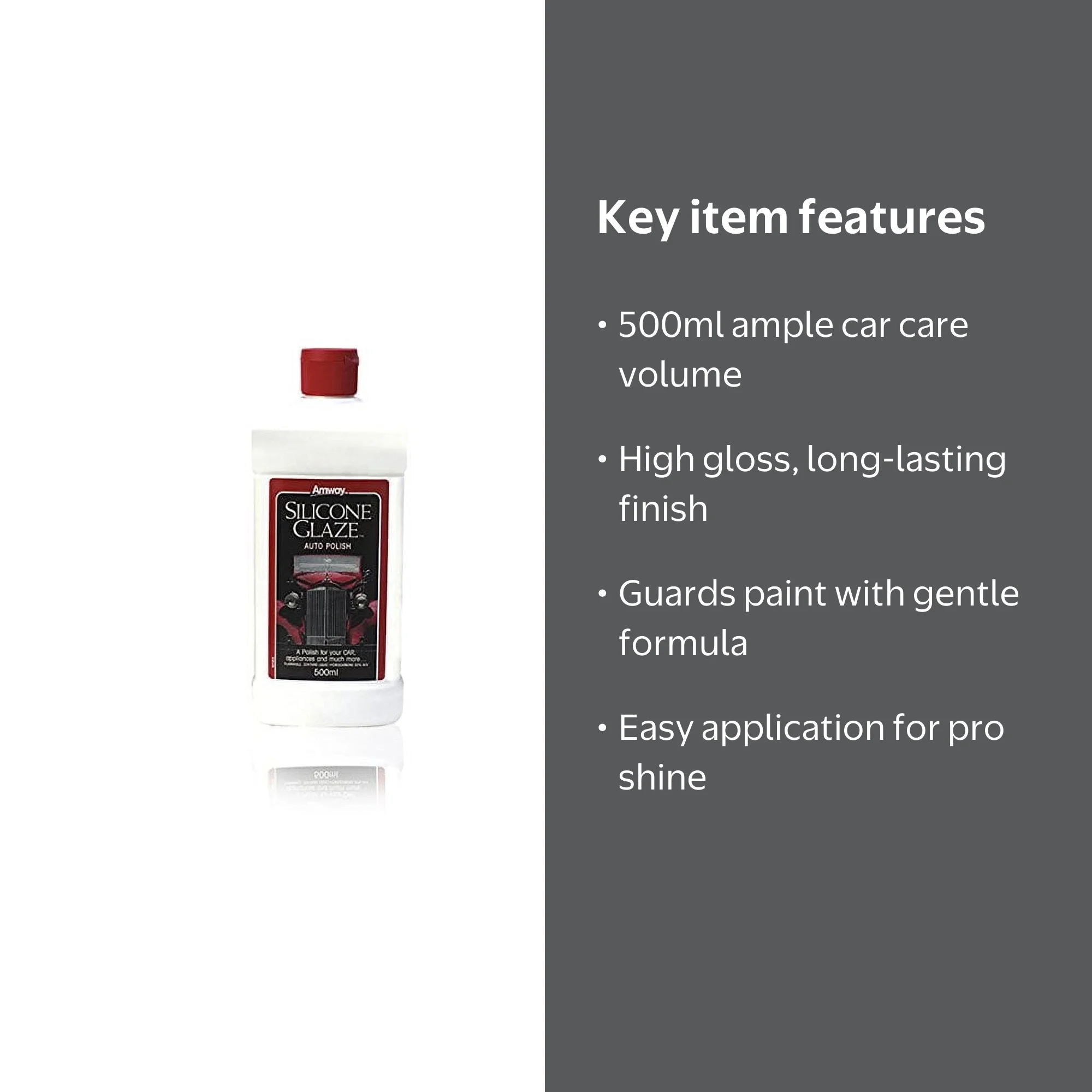 Amway Silicone Glaze Automotive Car Polish, High Gloss and