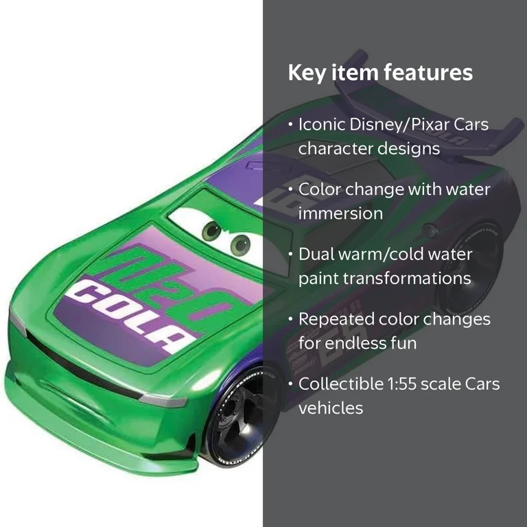 Disney & Pixar Cars Color Changers Collection, Toy Cars Change