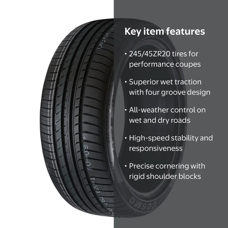 Cosmo MuchoMacho 245/45ZR20 103W XL All Season Tire - Walmart.com