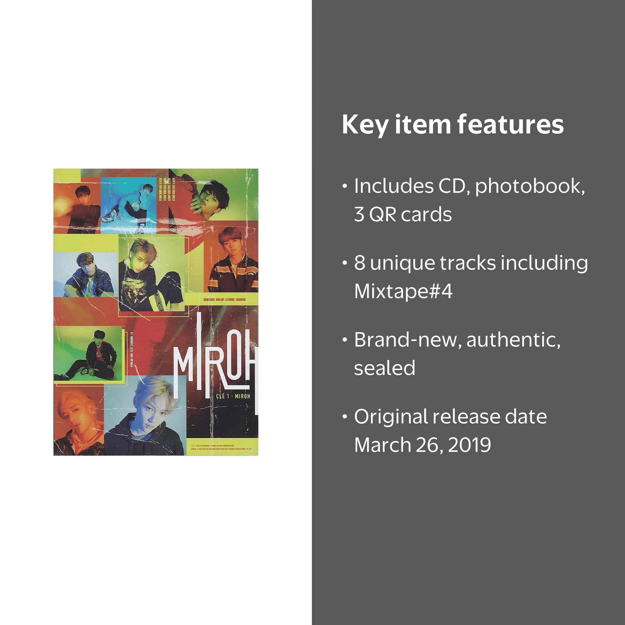 Stray Kids - [Cle 1:Miroh] Mini Album Normal Edition MIROH Version