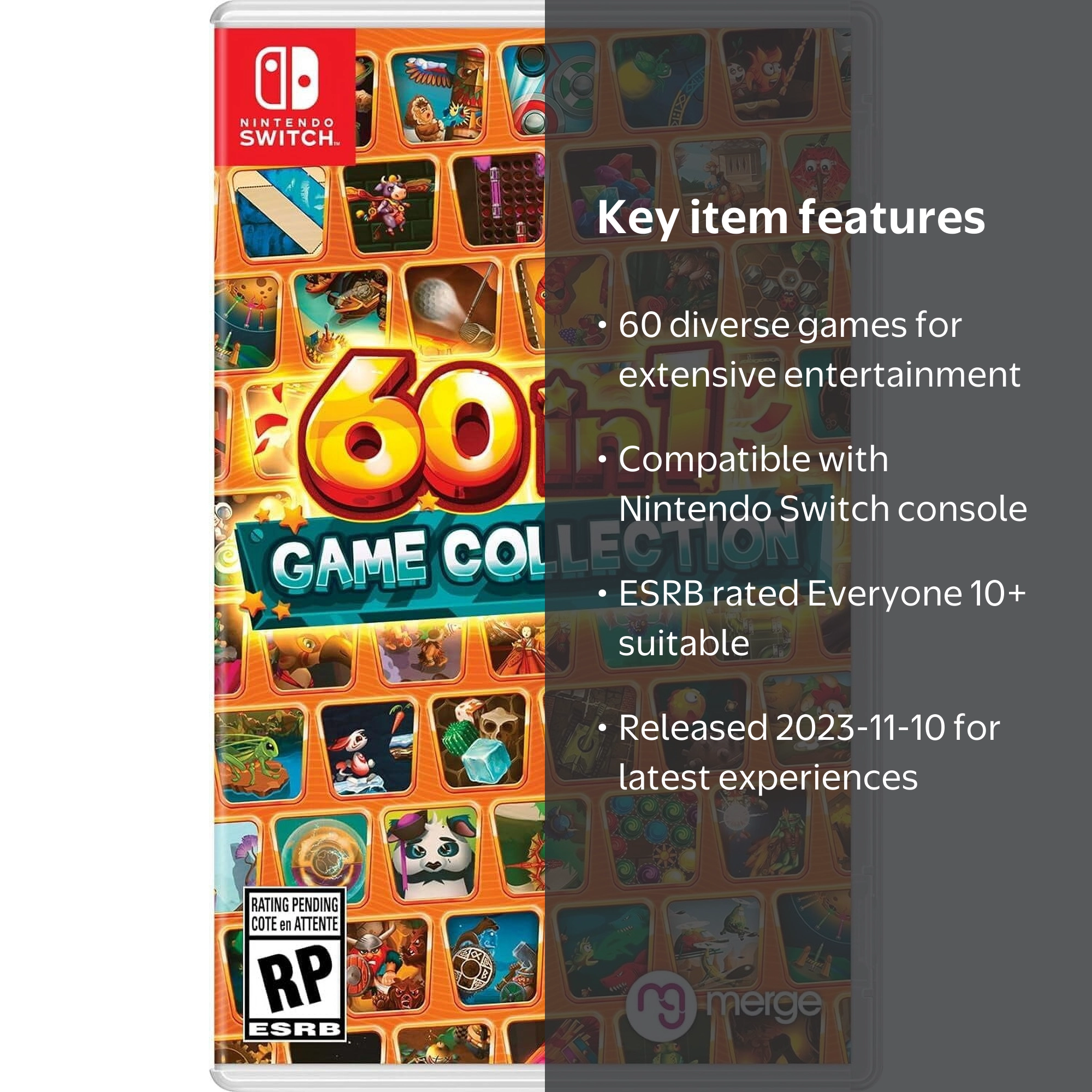 Crescent, 60 in 1 Game Collection for Nintendo Switch