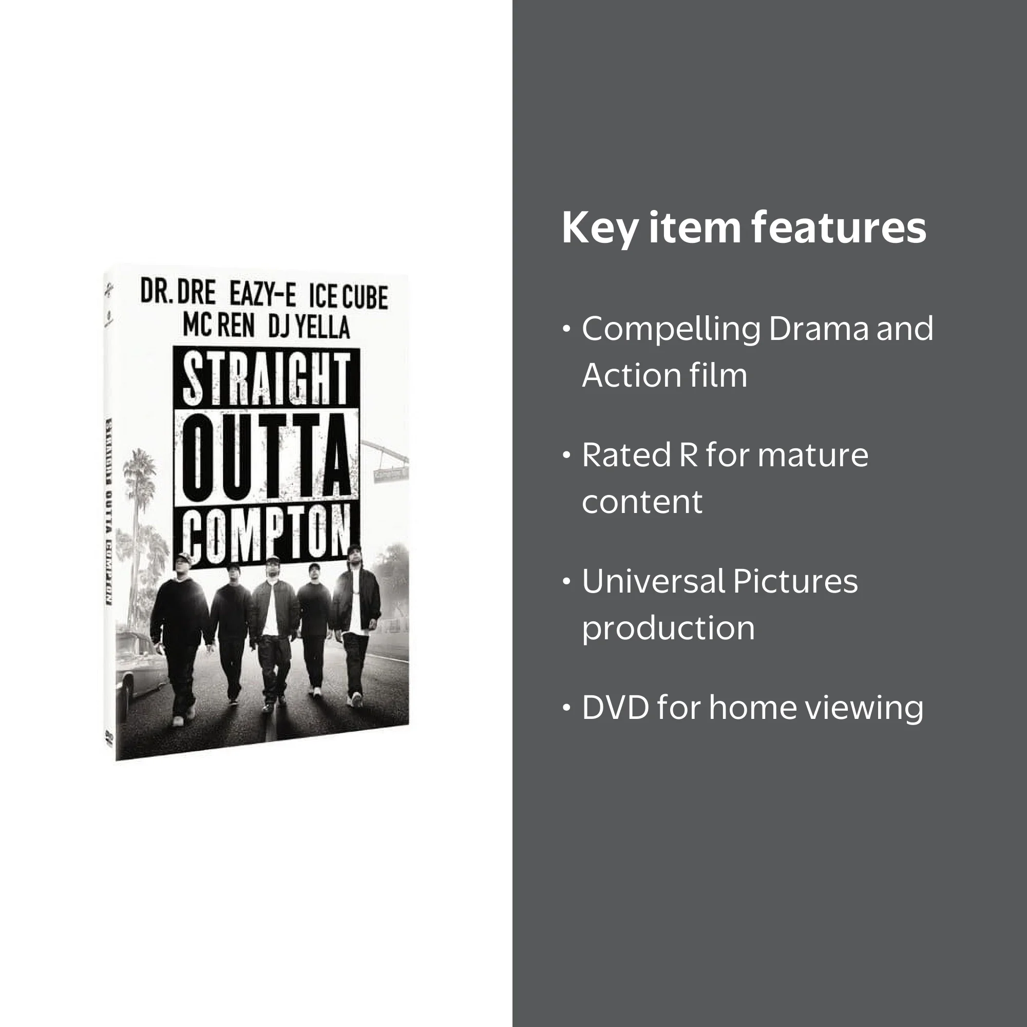 Straight Outta Compton (DVD) - Walmart.com