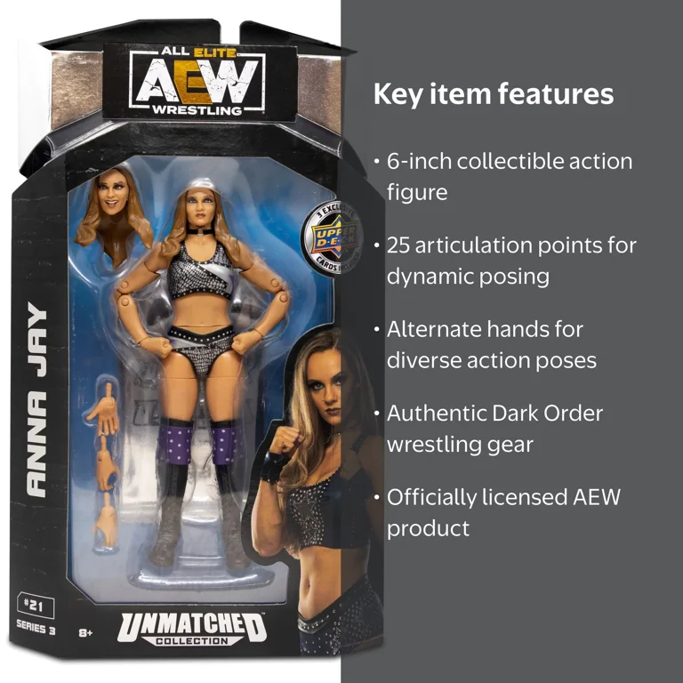 AEW Unmatched Anna Jay - 6 inch Figure with Accessories - Walmart.com