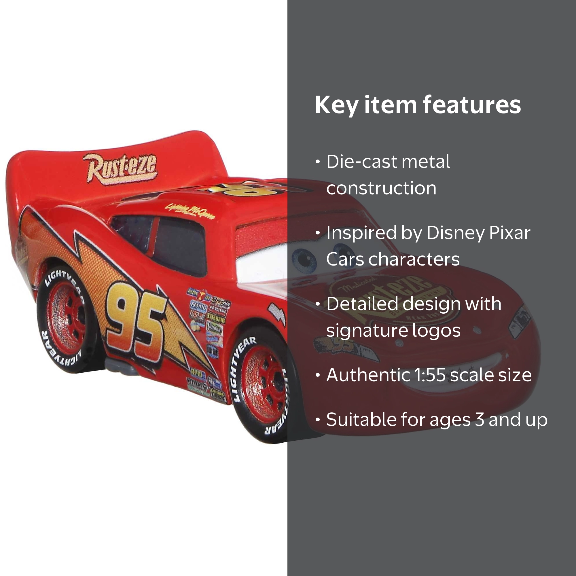 Disney Pixar Cars 1:55 Die-Cast Car & Truck for Kids 3+ - Walmart.com