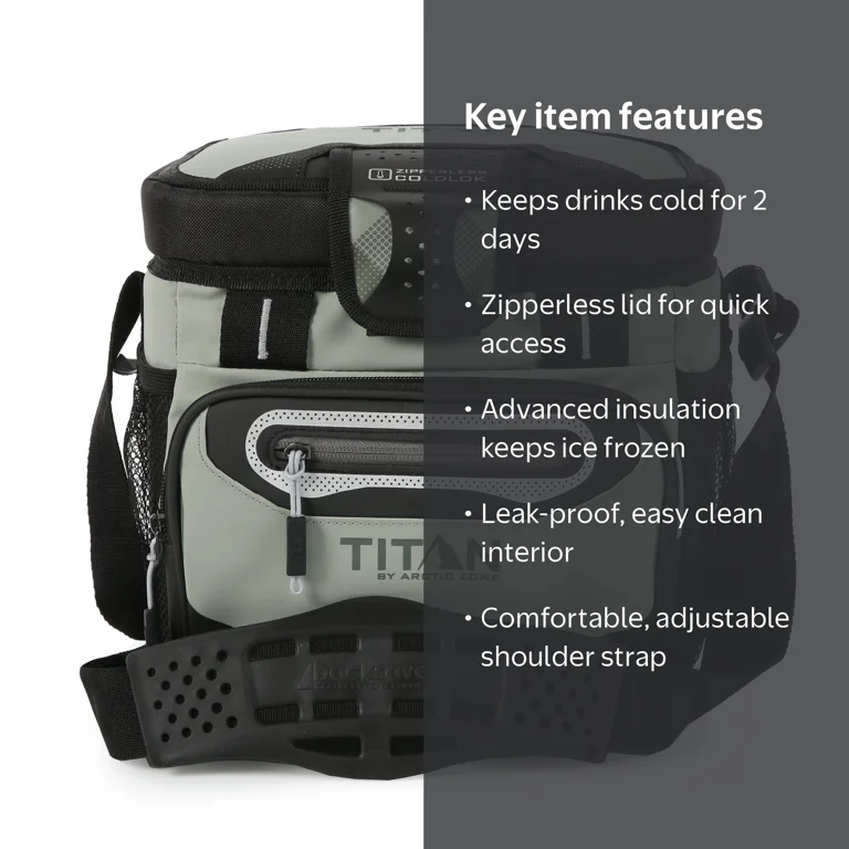 Arctic Zone, Titan Cooler, 9 Can, Zipperless, Green - Walmart.com