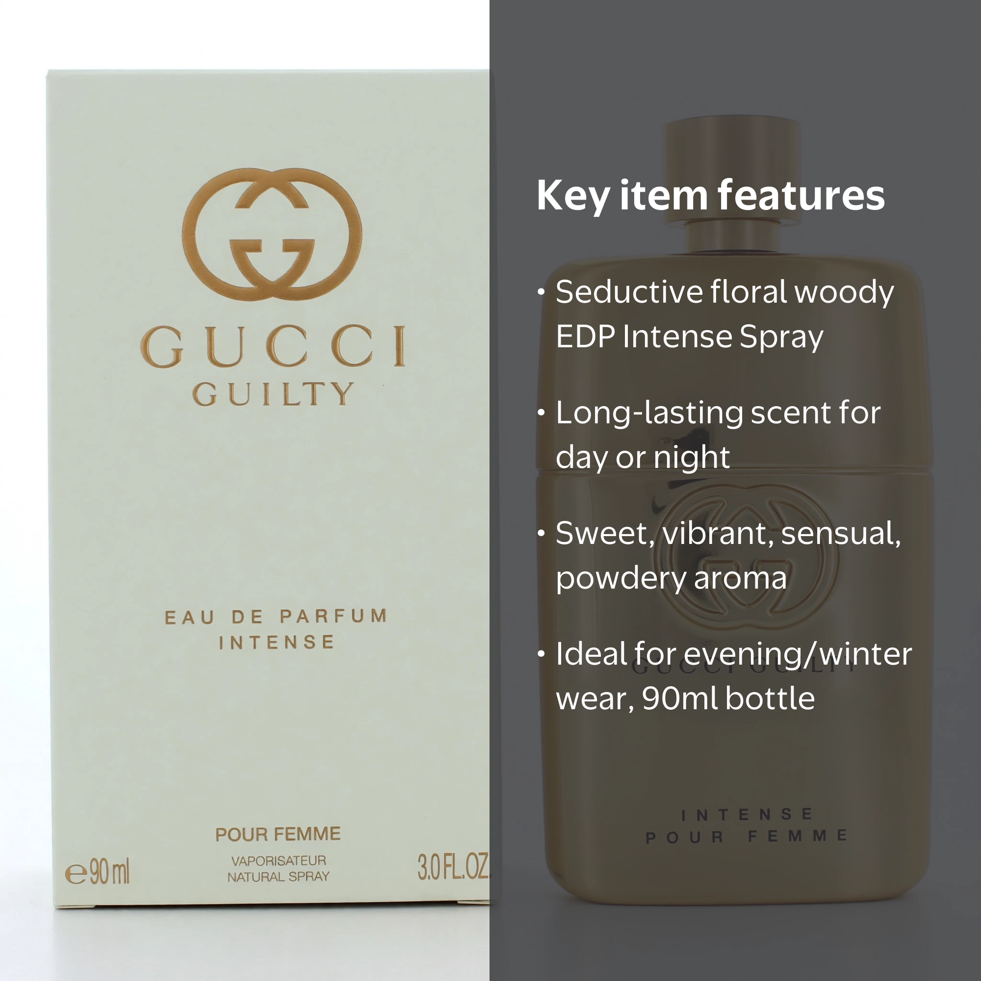 Gucci Guilty Pour Femme Intense Eau De Parfum Spray 90ml/3oz