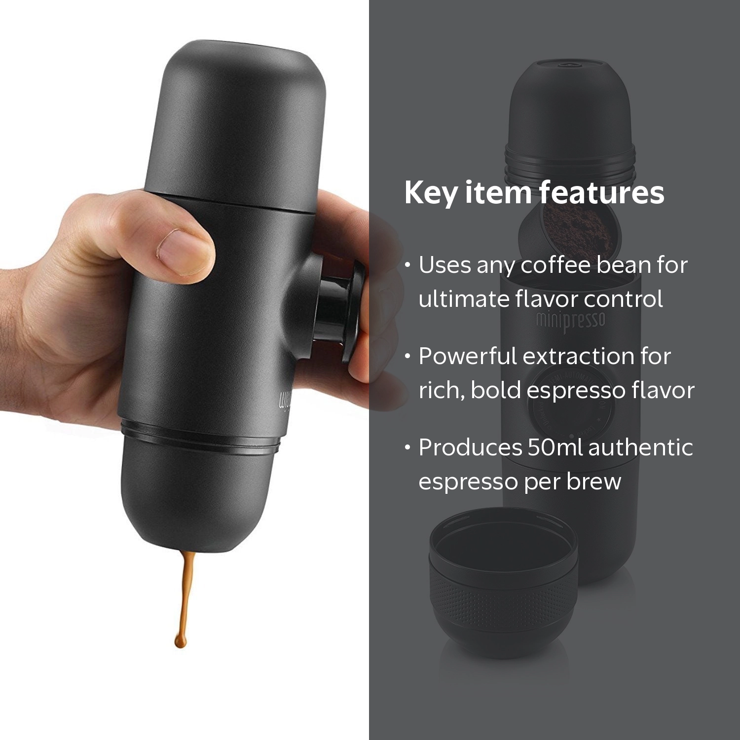 Wacaco Minipresso GR Espresso Coffee Maker - Walmart.com