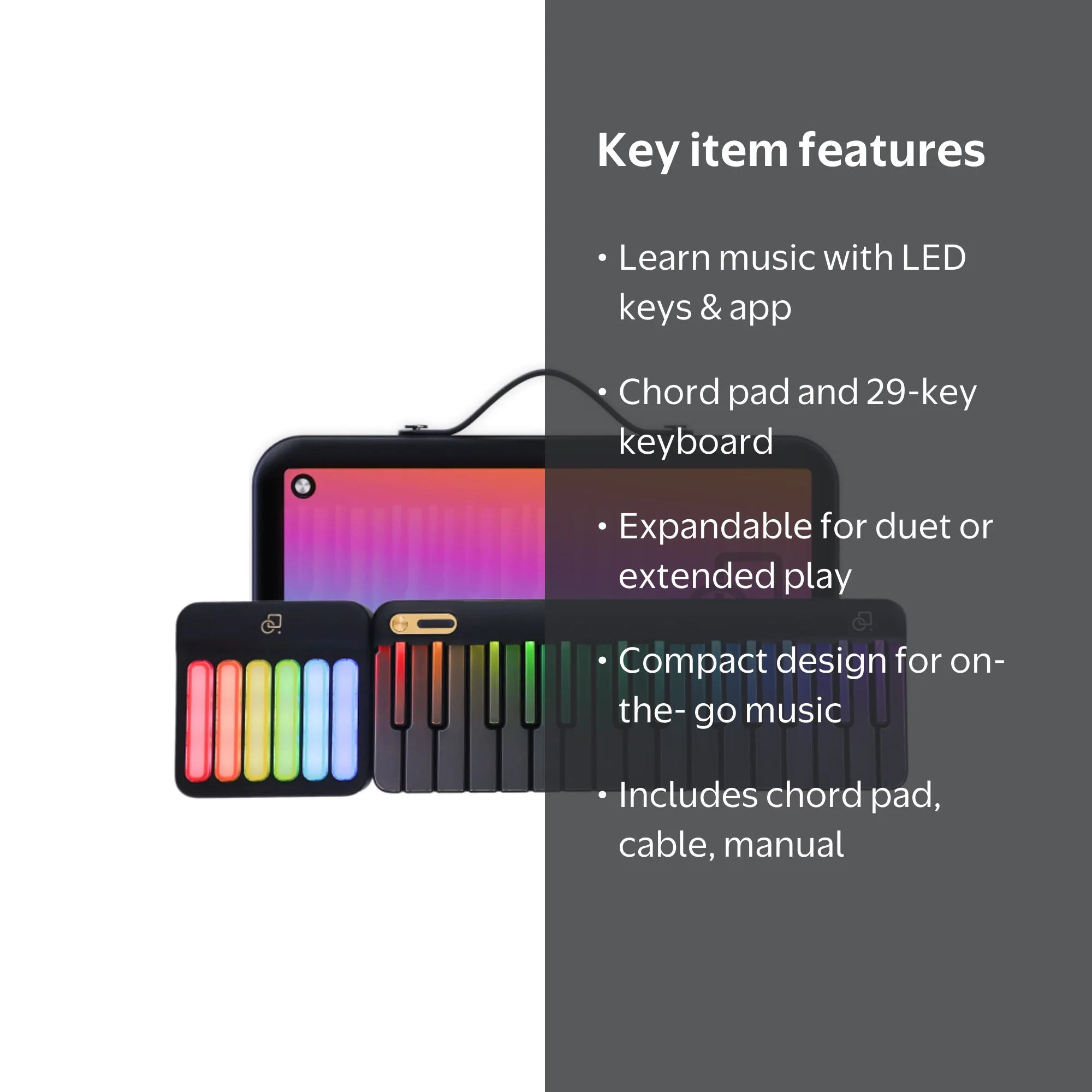 PopuPiano Smart Piano MIDI Keyboard for Music Beginners, Adults