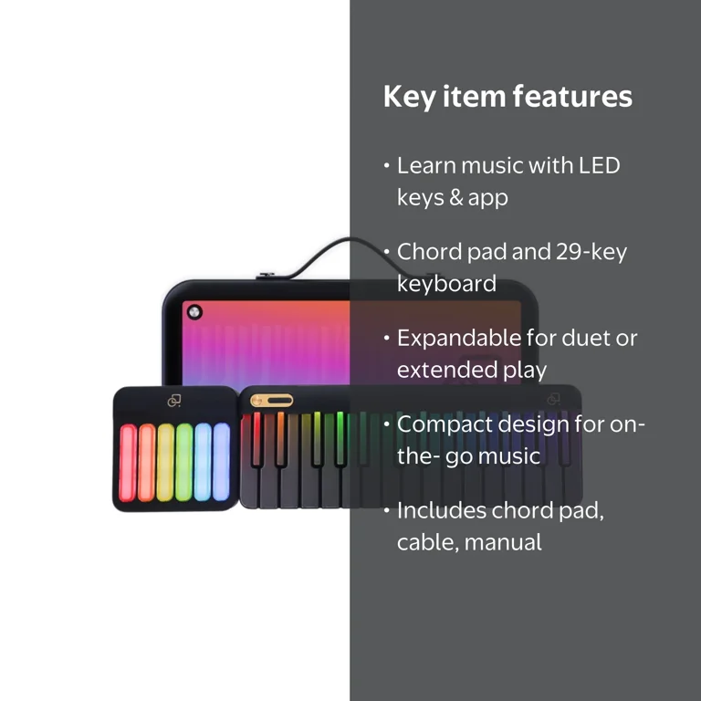 PopuPiano Smart Piano MIDI Keyboard for Music Beginners, Adults