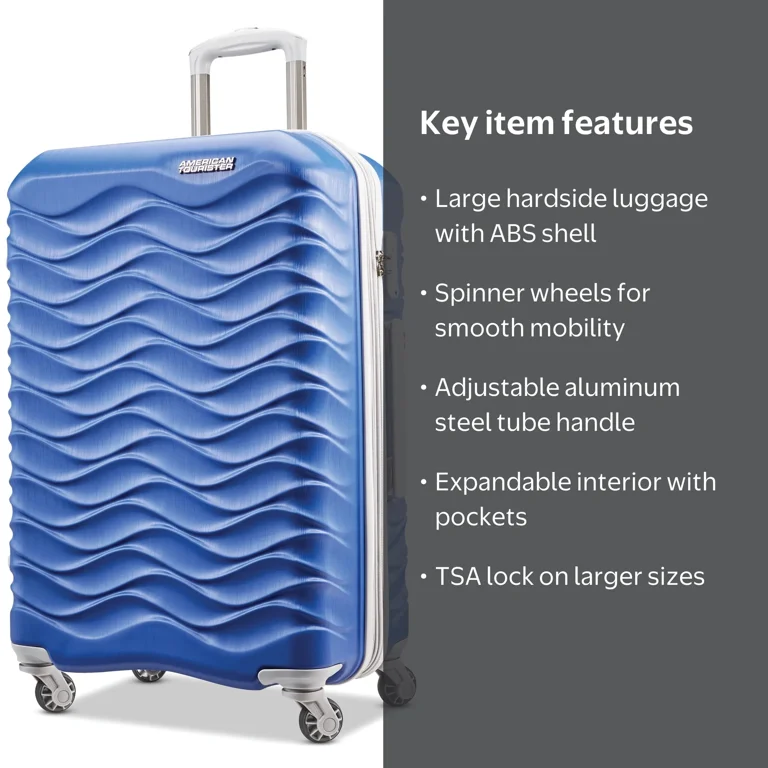 American Tourister Pirouette NXT Hardside Large Checked Luggage