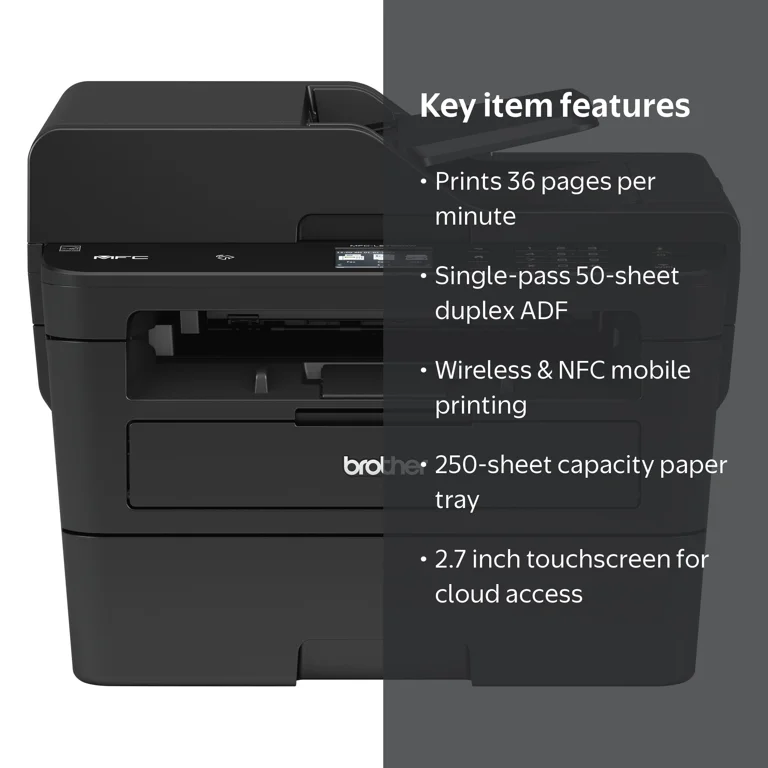 Brother MFCL2750DW All-in-One Wireless Laser Printer