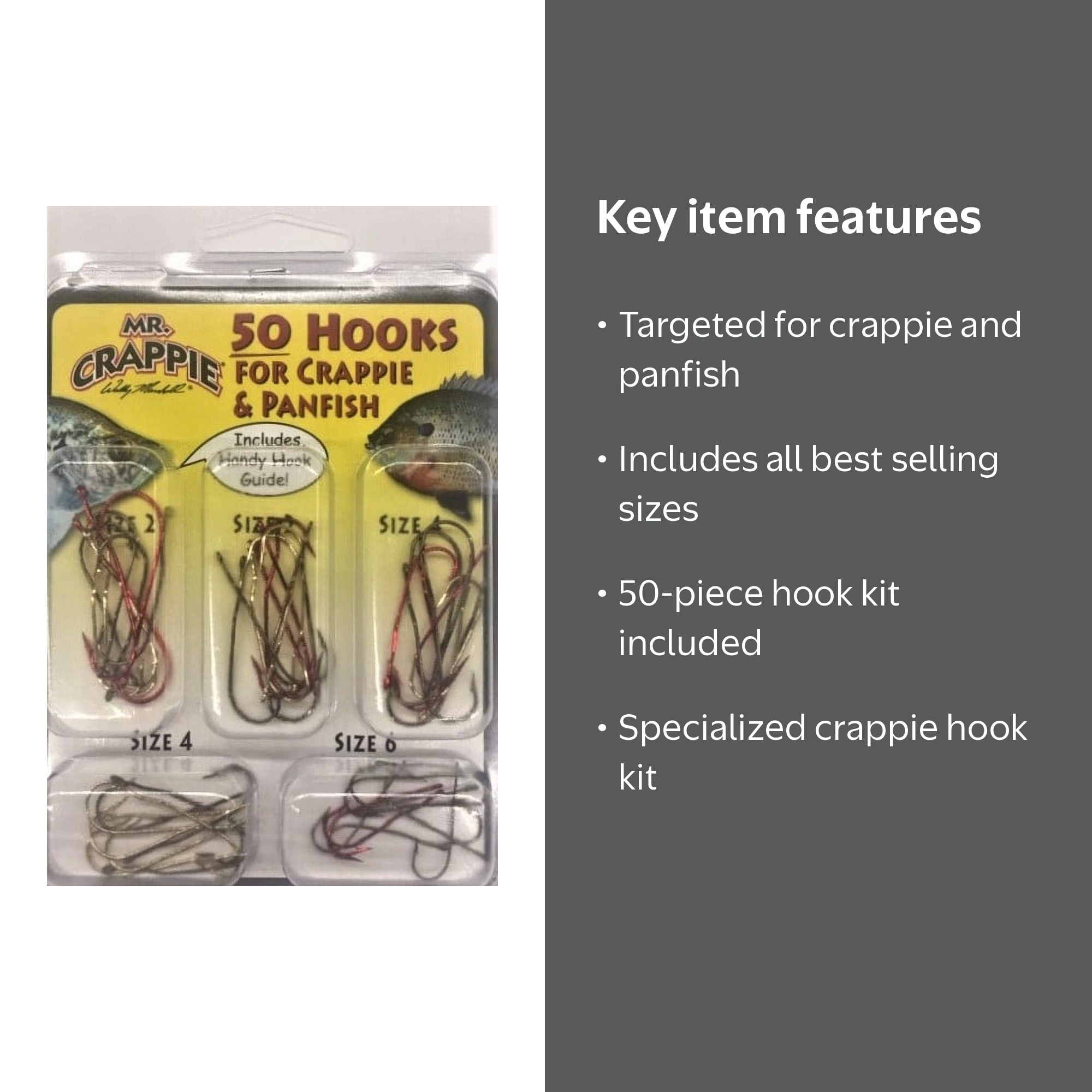 best hook size for crappie fishing Panfish Hooks 150pcs Aberdeen Long Shank High Carbon Steel Fish Hooks Sunfish Small Bass Trout Freshwater 8# 6# 4# 2# 1# 1/0 : Sports & Outdoors TEAM CRAPPIE Hook Kit 72