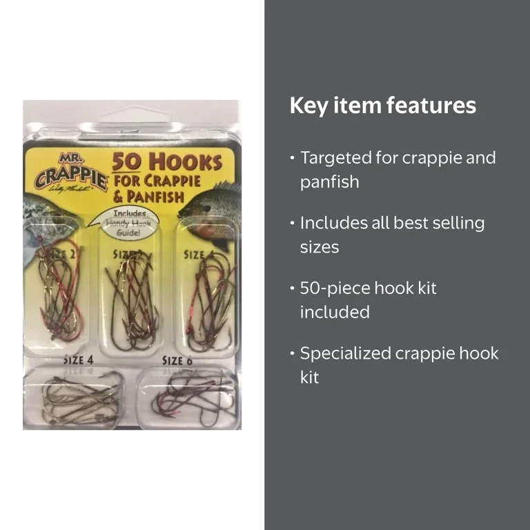 best hooks for crappie fishing Freshwater - Trout - - Bluegill - Bass - Panfish - Walleye - Perch Crappie Wally Marshall Crappie Hook | DICK'S Sporting