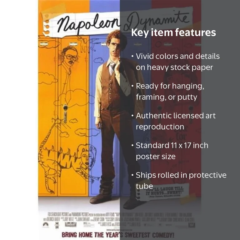 Napoleon Dynamite Movie Poster (11 x 17) - Walmart.com