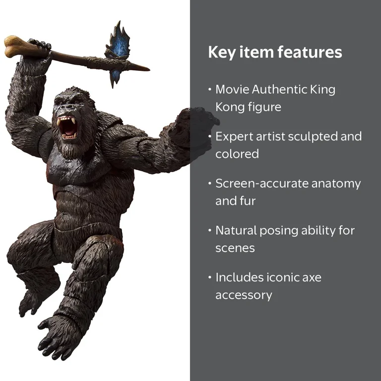 SH Monsterarts King Kong Versus Godzilla Action Figure with Battle