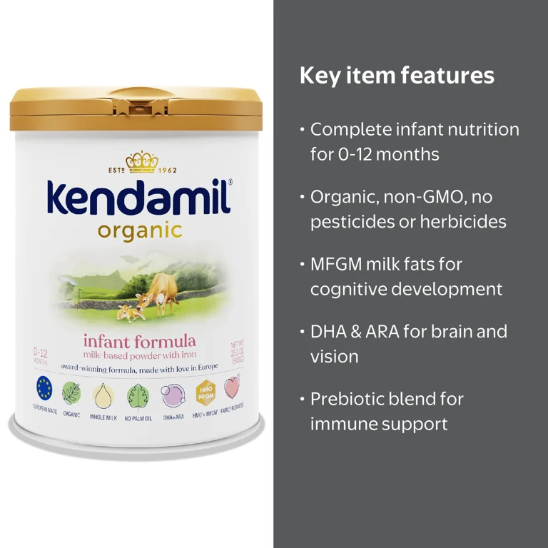 6 pack) Kendamil Organic Whole Milk Infant Formula Powder