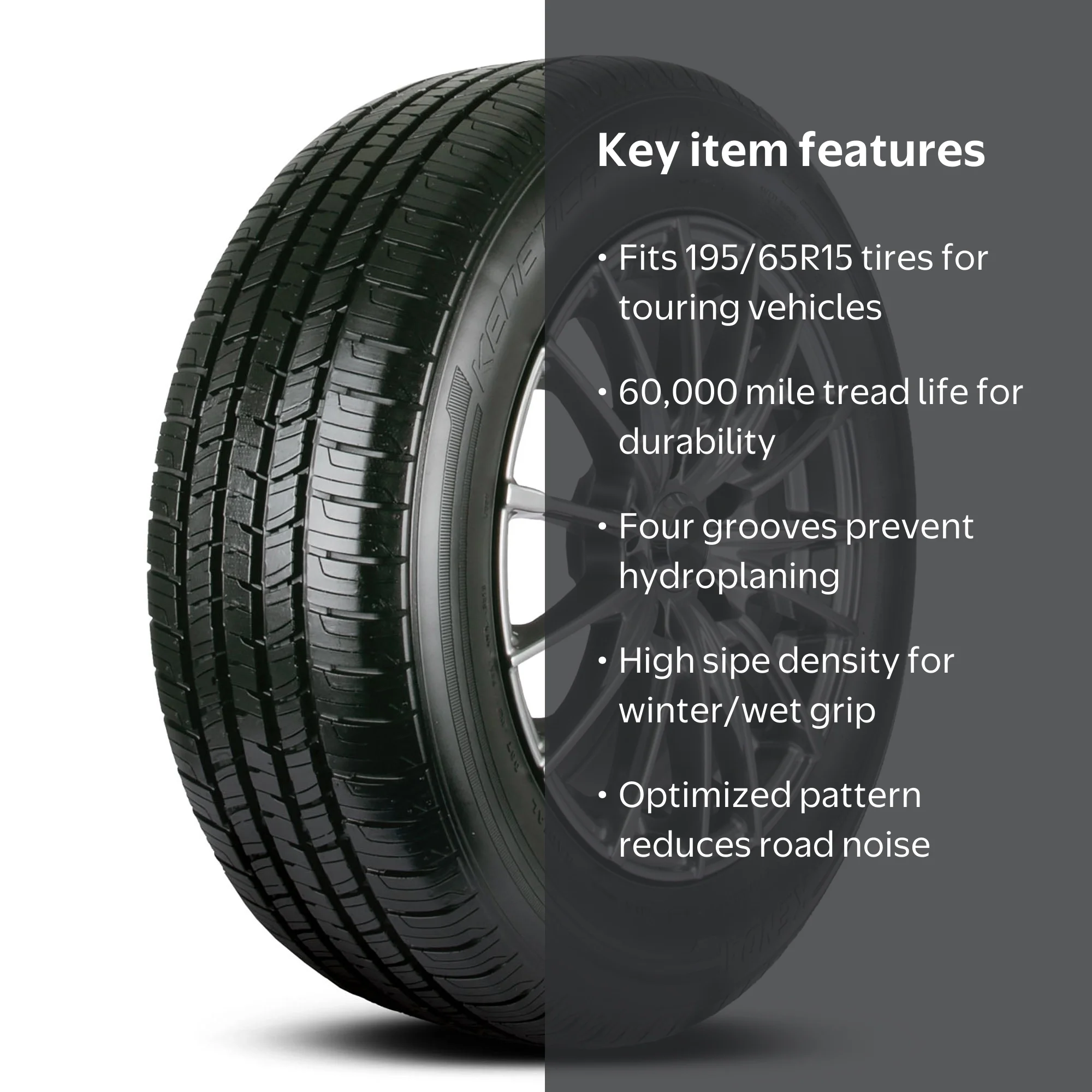 Kenda Kenetica Touring A/S (KR217) All Season 195/65R15 91H