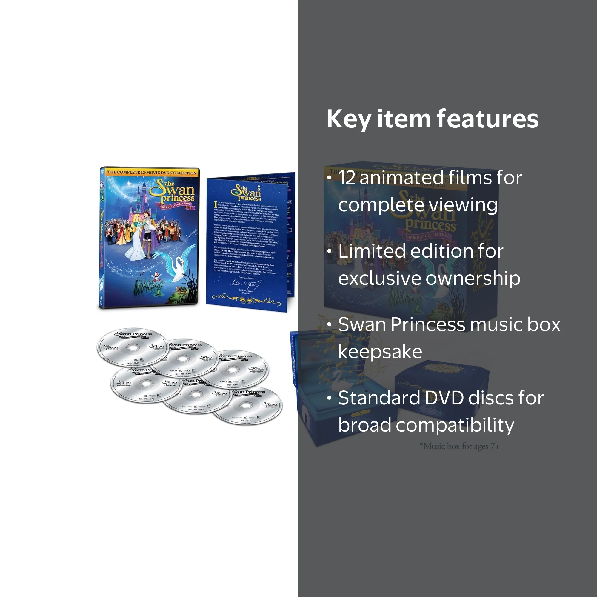 Swan Princess: The 12 Movie Collection (Limited Edition) (DVD) New
