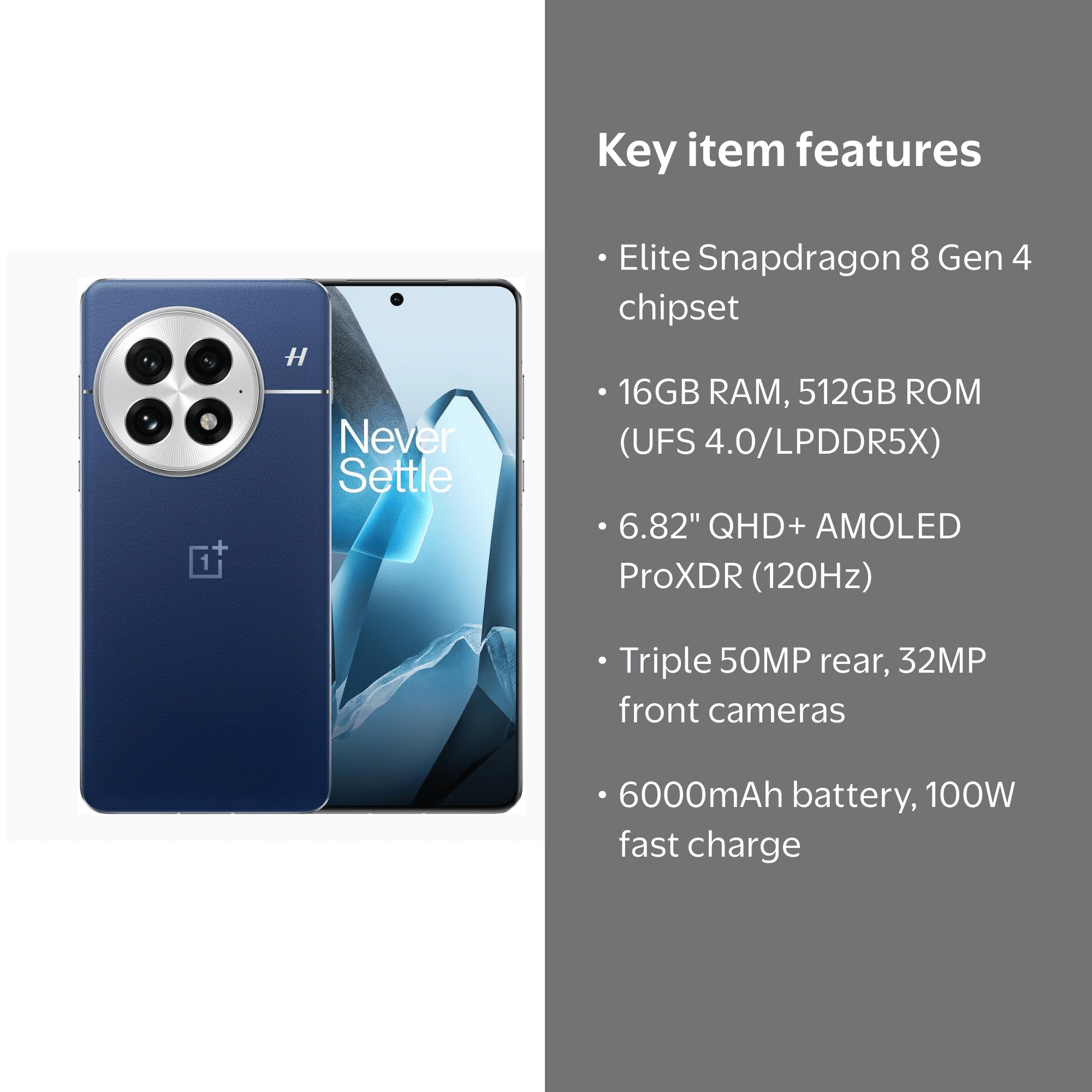 OnePlus 13 CPH2605 (Midnight Ocean, 16 GB RAM / 512 GB ROM