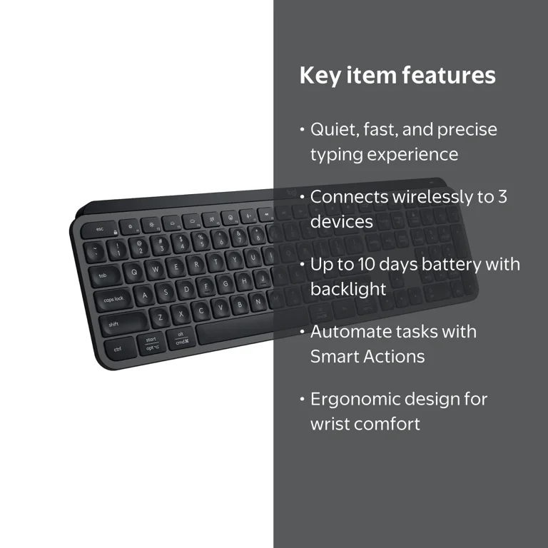 Free Shipping! Logitech MX Keys S Master Wireless Keyboard
