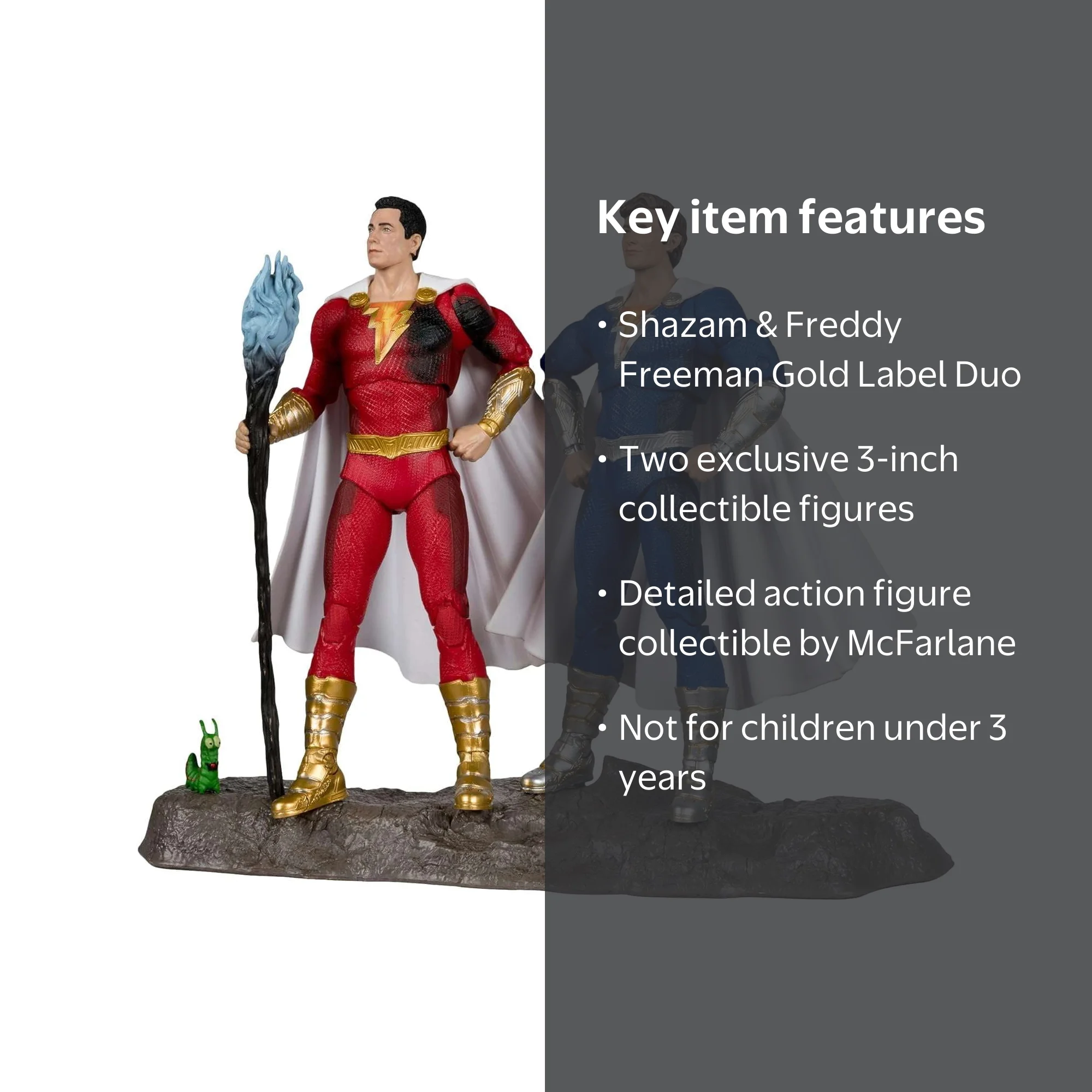 McFarlane DC Multiverse Shazam & Freddy Freeman Action Figure 2