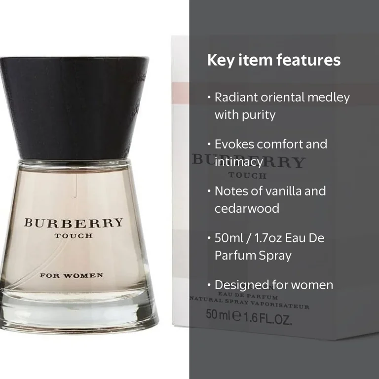 Burberry Touch Eau De Parfum Spray 50ml/1.7oz for Women - Walmart.com