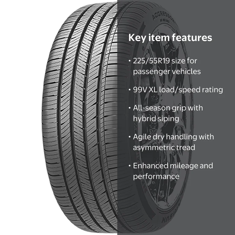 Arisun Aggressor ZS03 225/55R19 99V XL All Season Passenger Tire