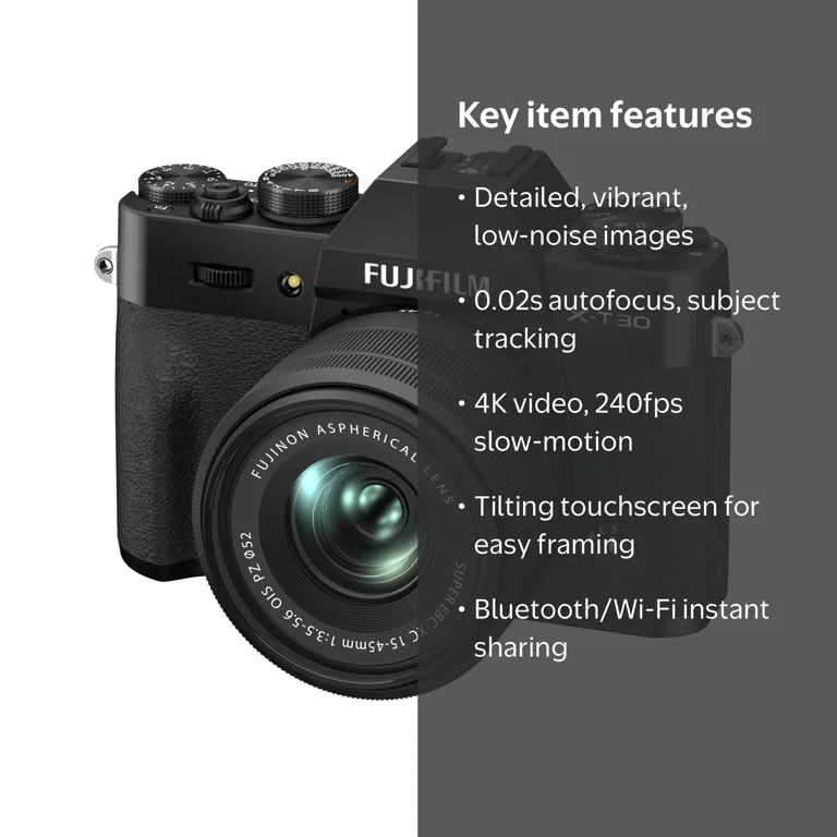 Fujifilm X-T30 II Mirrorless Digital Camera Kit, Good Photography