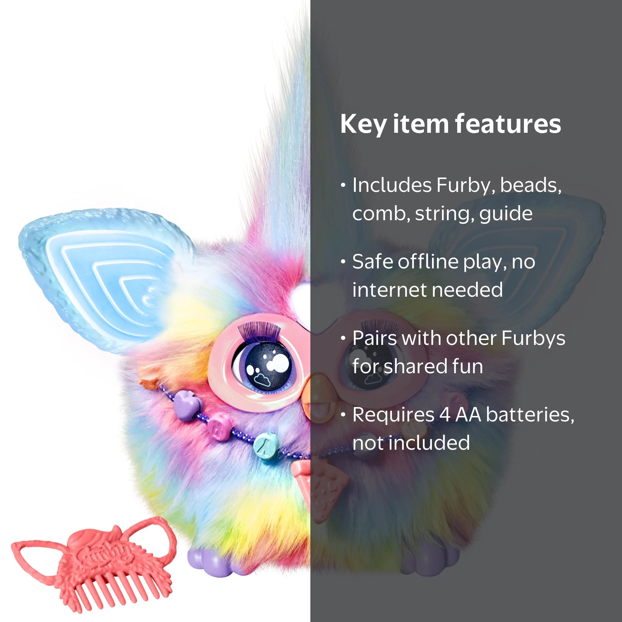 Furby, Tie Dye Plush Toy, Voice Activated, Multicolor - Walmart.com
