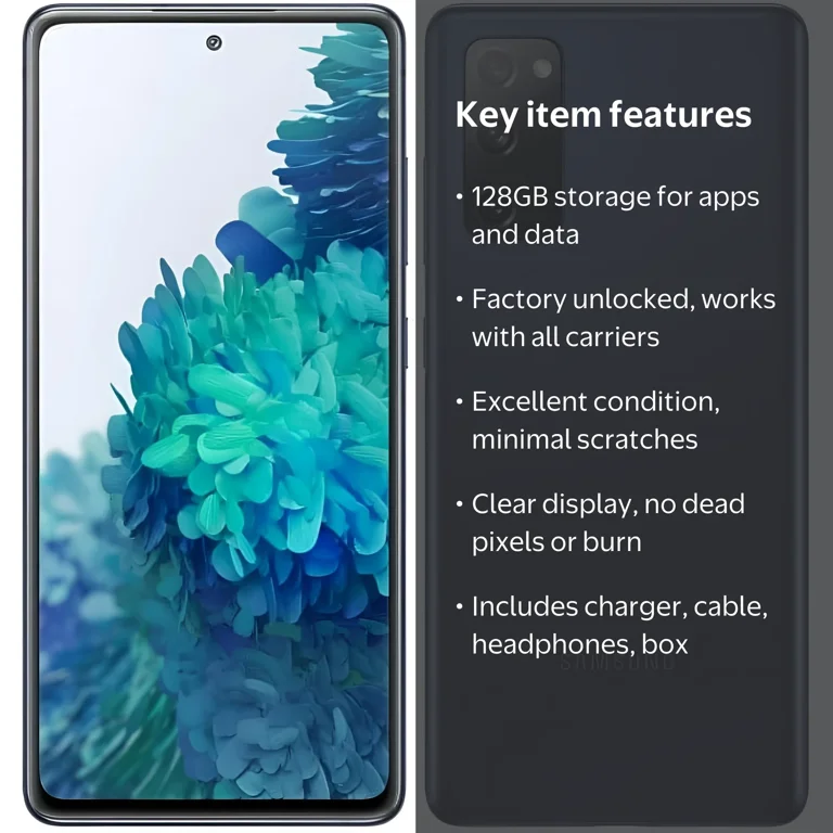Samsung Galaxy S20 FE 5G Blue 128GB US Model, Factory Unlocked
