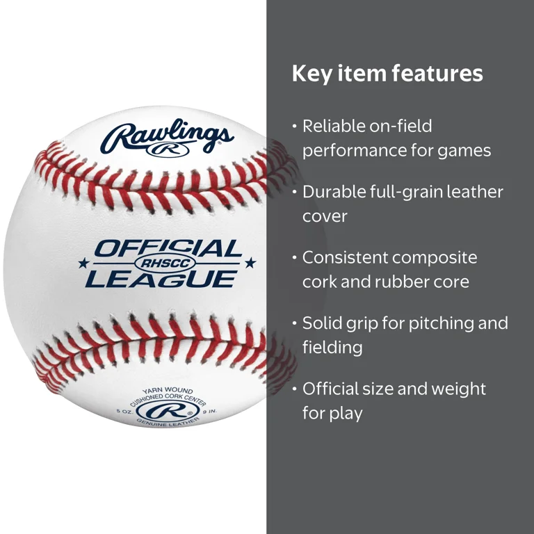 Rawlings | Official League OLB3 Recreational Use Baseball | 8U | 1