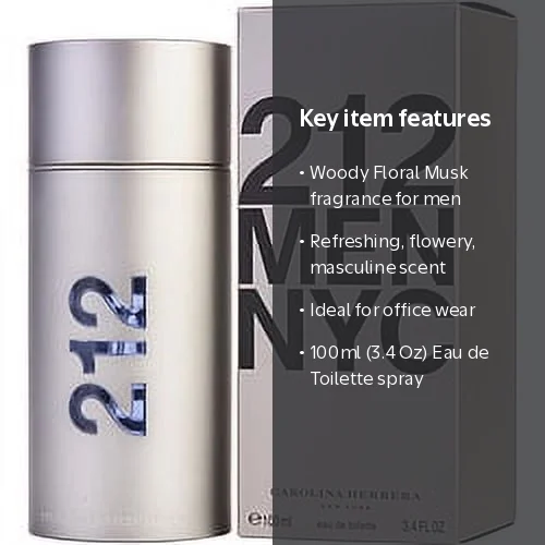 Carolina Herrera 212 NYC オードトワレ 100ml Carolina Herrera 212 Men Eau de Toilette 100ml Spray - Walmart.com