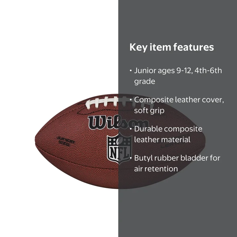Wilson, NFL Recreational Football, Junior Size, Brown - Walmart.com