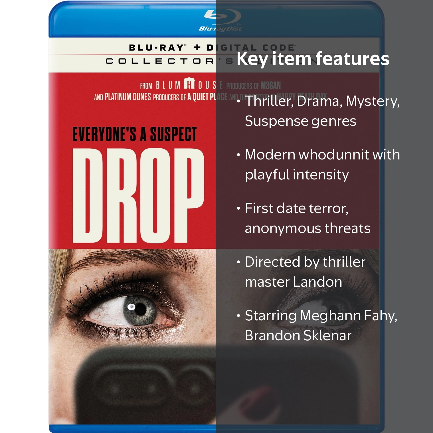 Drop Blu-ray + Digital Copy, Thriller, Drama, Universal - Walmart.com