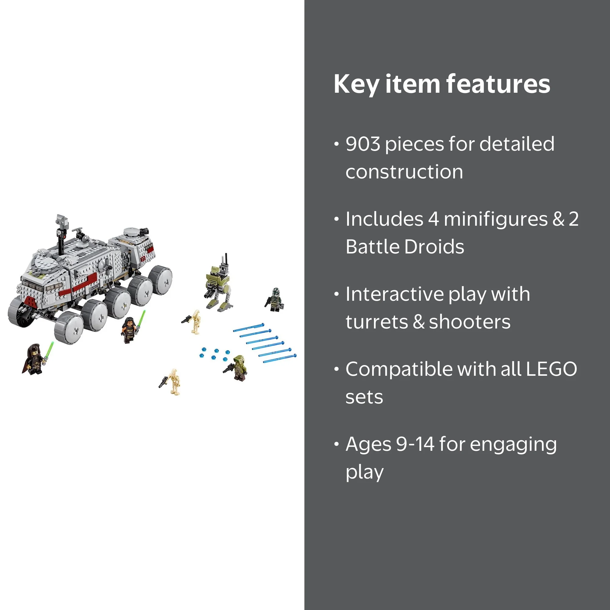 LEGO Star Wars TM Clone Turbo Tank™ 75151 - Walmart.com