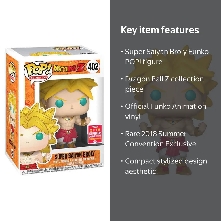 Dragon Ball Z Funko POP! Animation Super Saiyan Broly Vinyl Figure